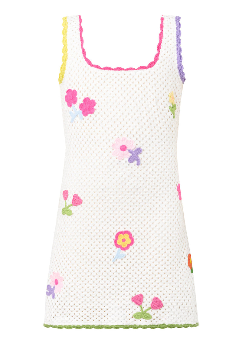 Daisette Crochet Mini Dress