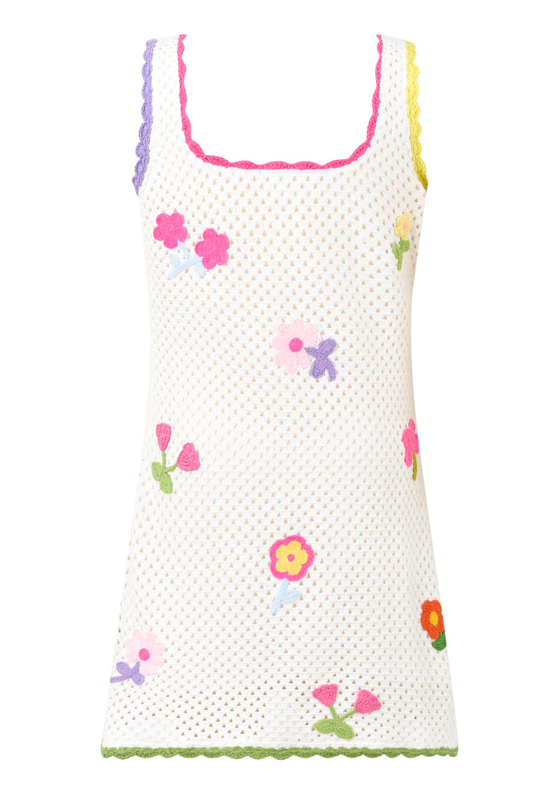 Daisette Crochet Mini Dress