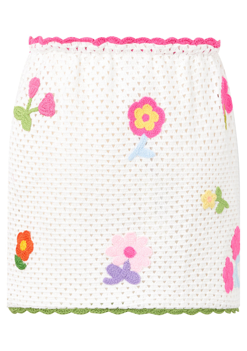 Daisette Crochet Mini Skirt