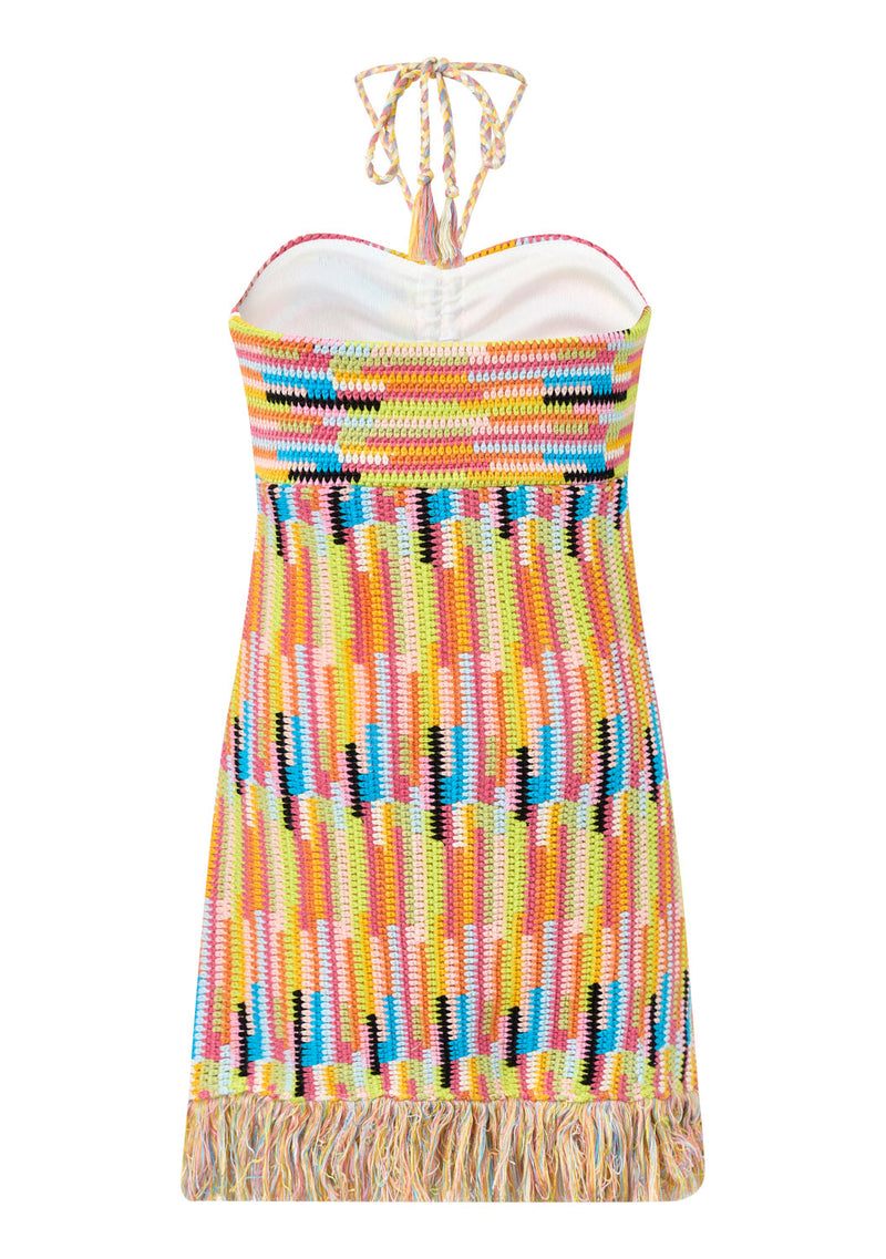 Alia Crochet Mini Dress