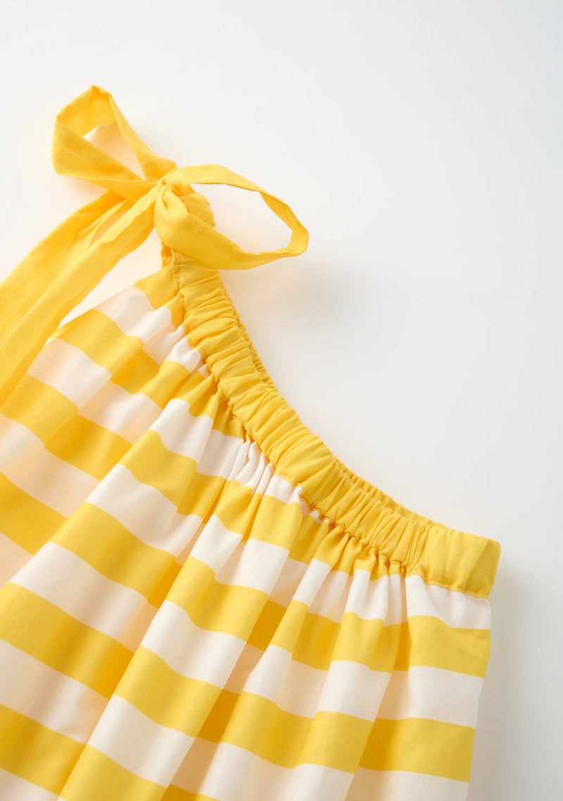 Stripe Cotton Maxi Dress