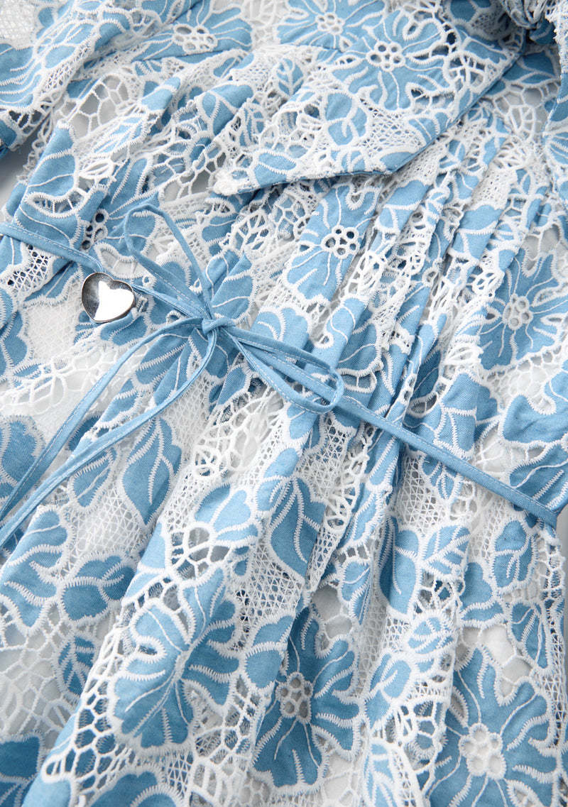 Lori Embroidered Mini Dress