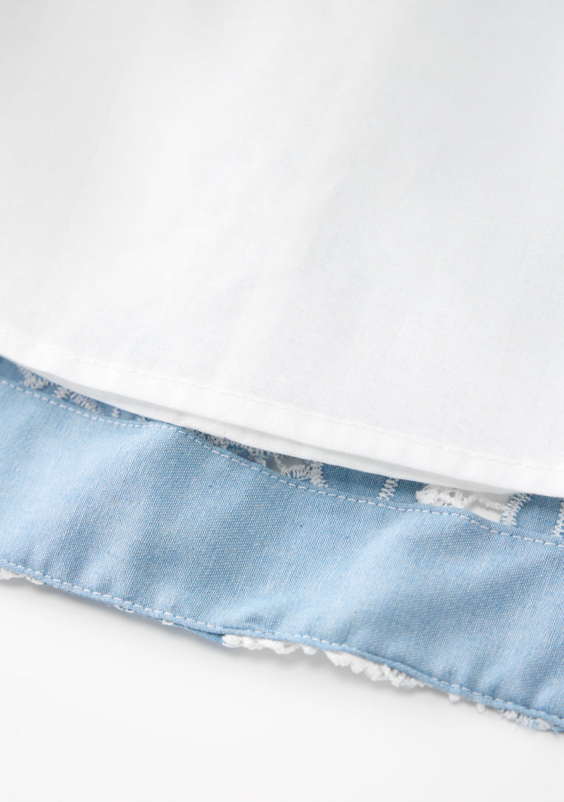 Lori Embroidered Mini Dress