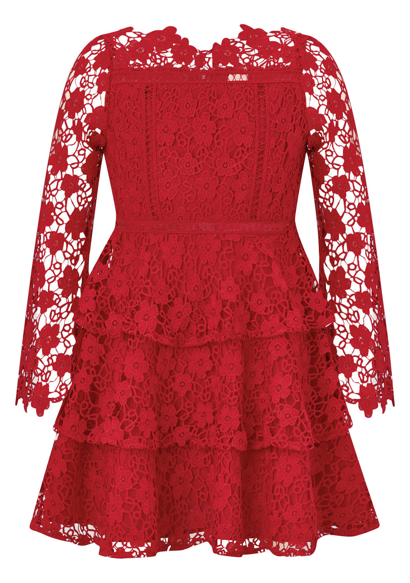 Cora Embroidered Mini Dress