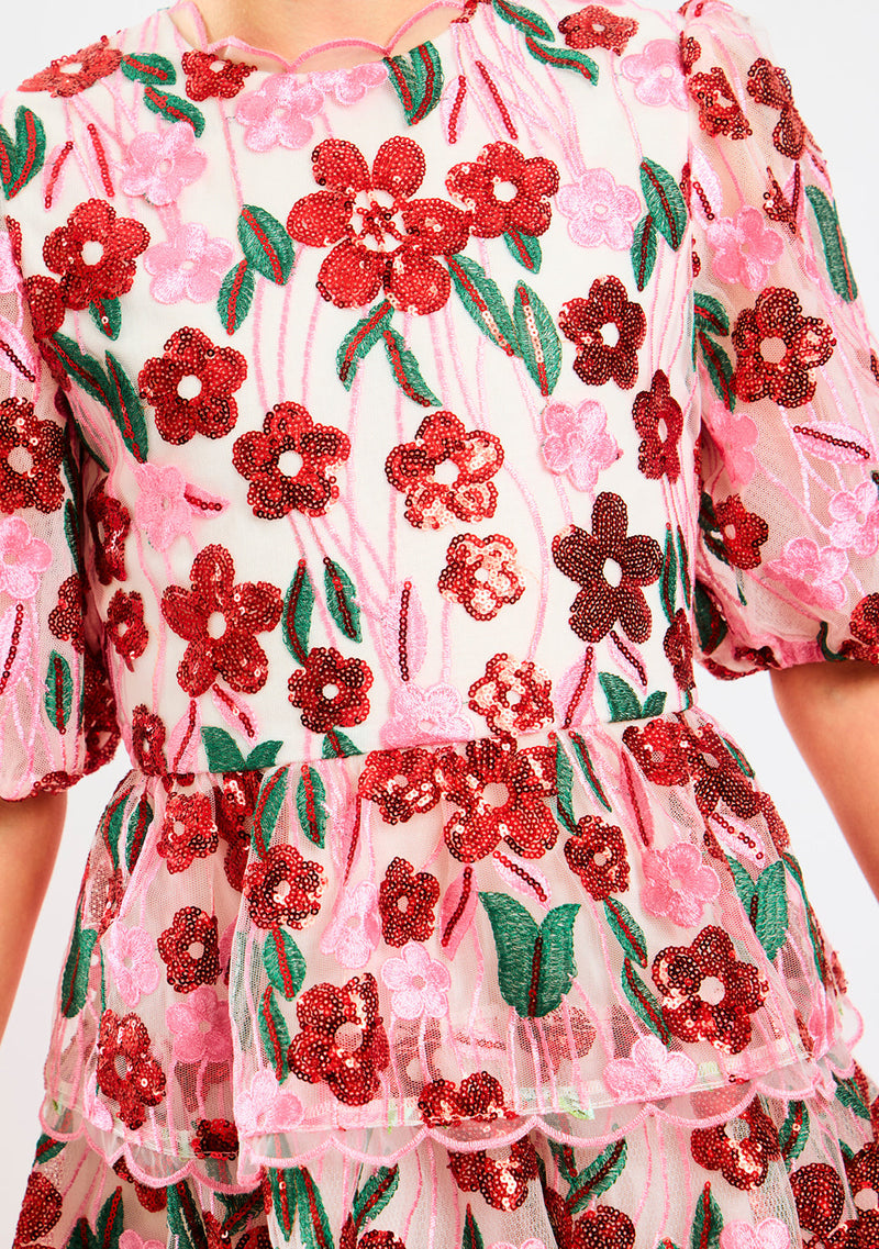 Shyla Embroidered Mini Dress