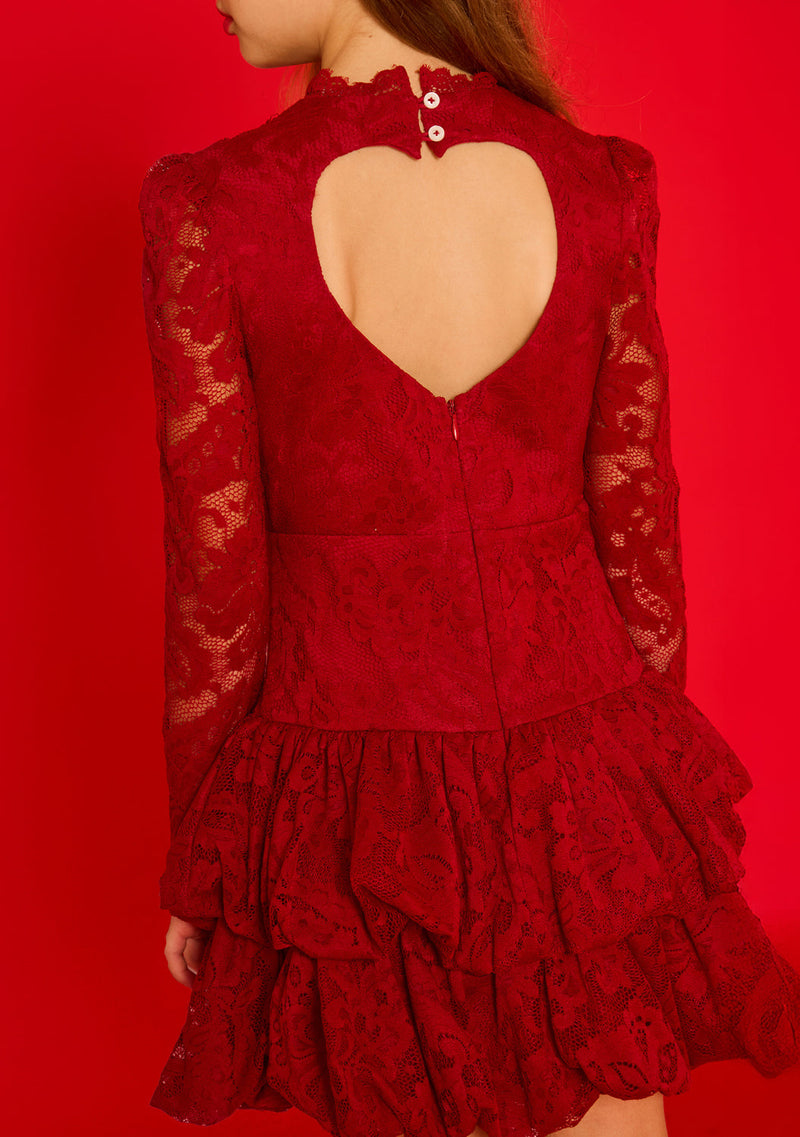 Rosella Lace Sleeve Mini Dress