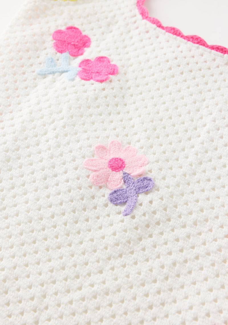 Daisette Crochet Mini Dress