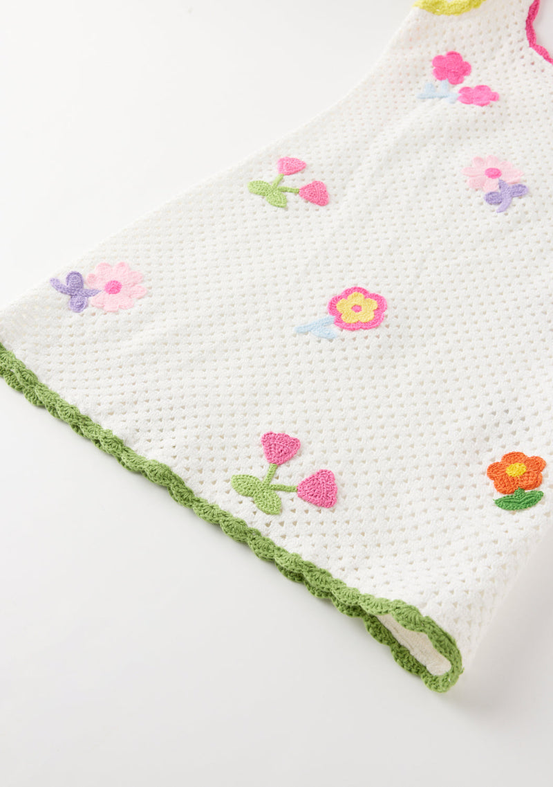 Daisette Crochet Mini Dress