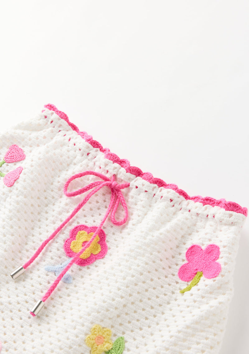 Daisette Crochet Mini Skirt