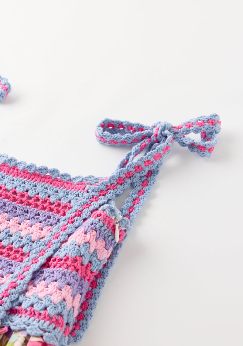 Charlotte Crochet Mini Dress