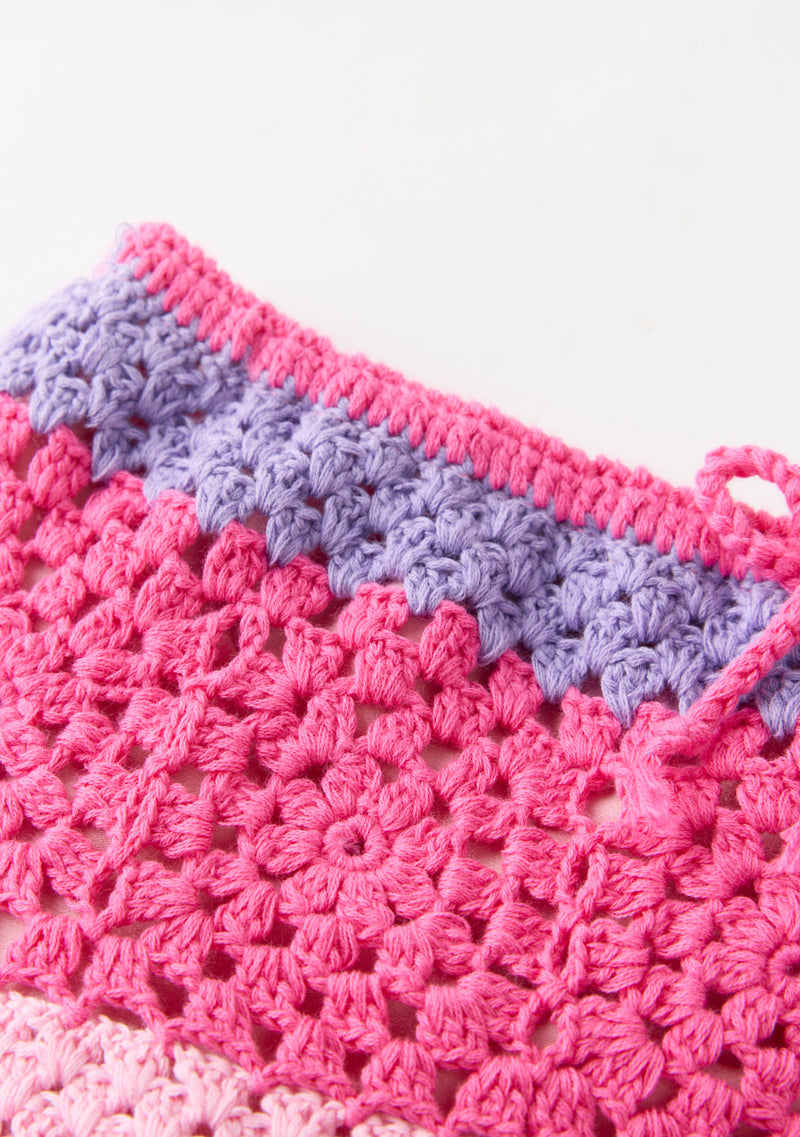 Molly Crochet Mini Skirt