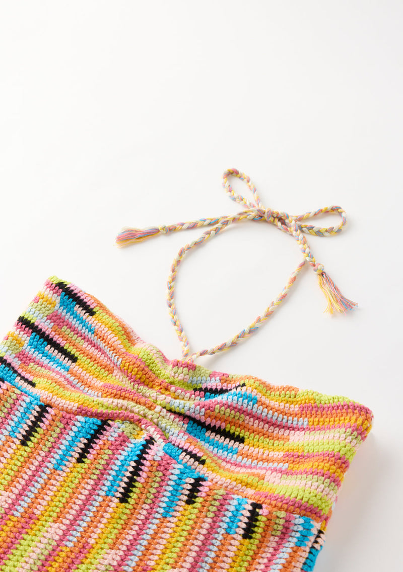 Alia Crochet Mini Dress