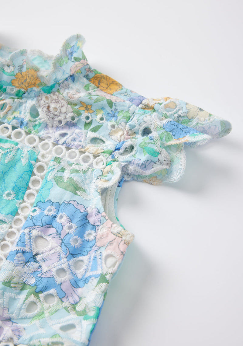 Azure Embroidered Frill Dress (Baby)