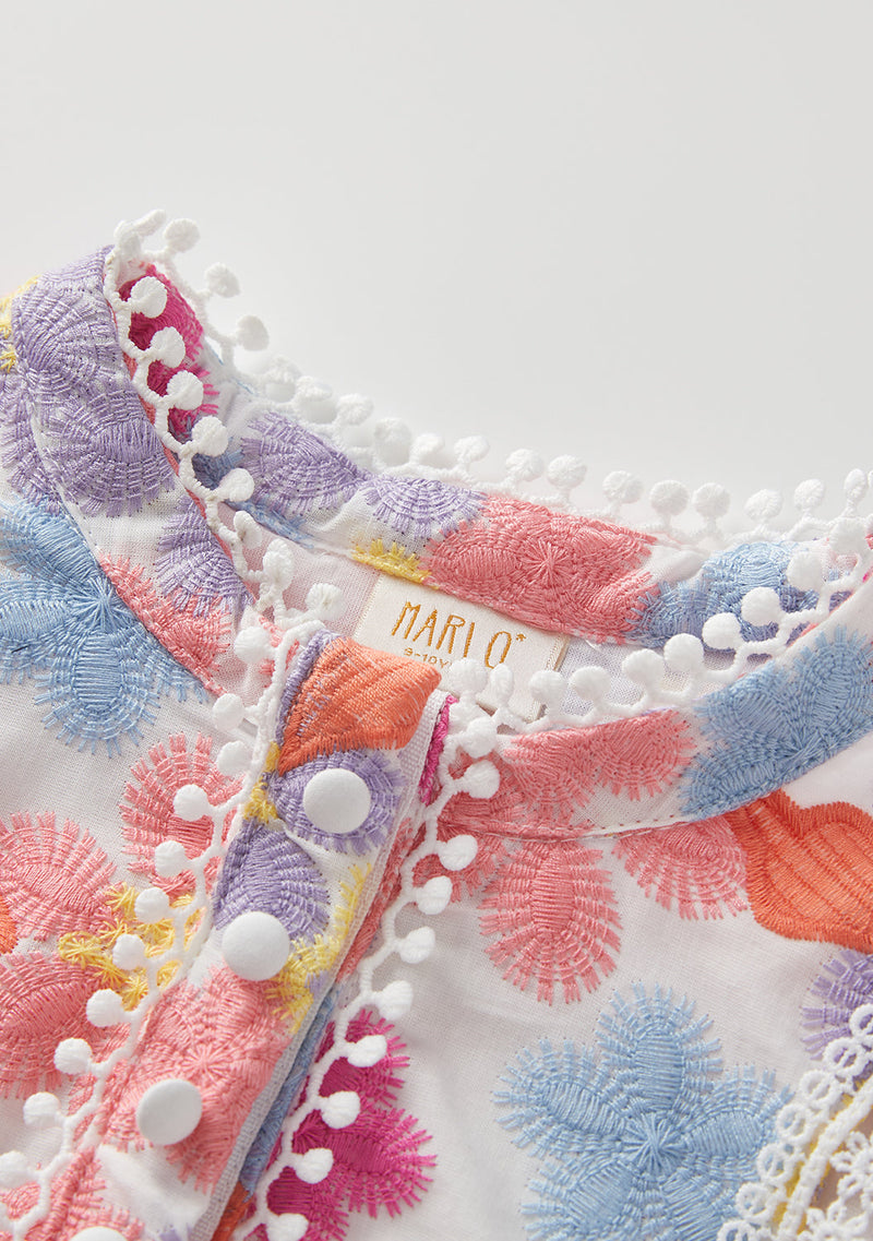 Talia Embroidered Top