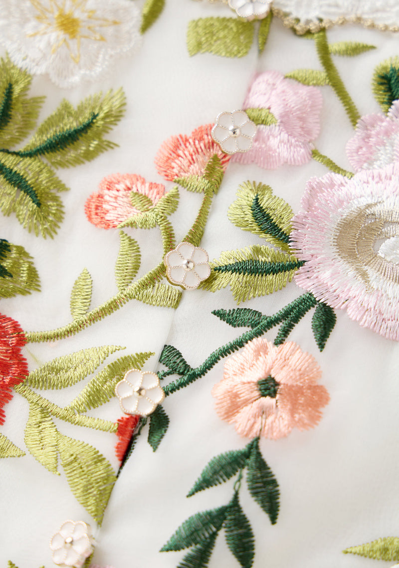 Allure Embroidered Mini Dress