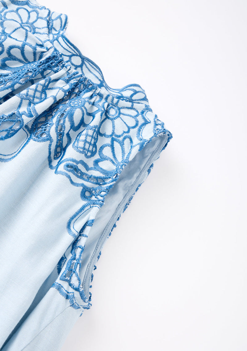 Annie Embroidered Maxi Dress