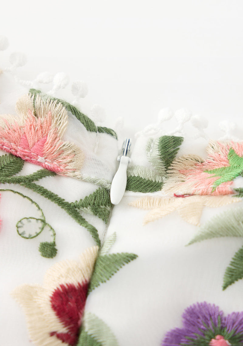 Anya Embroidered Mini Dress