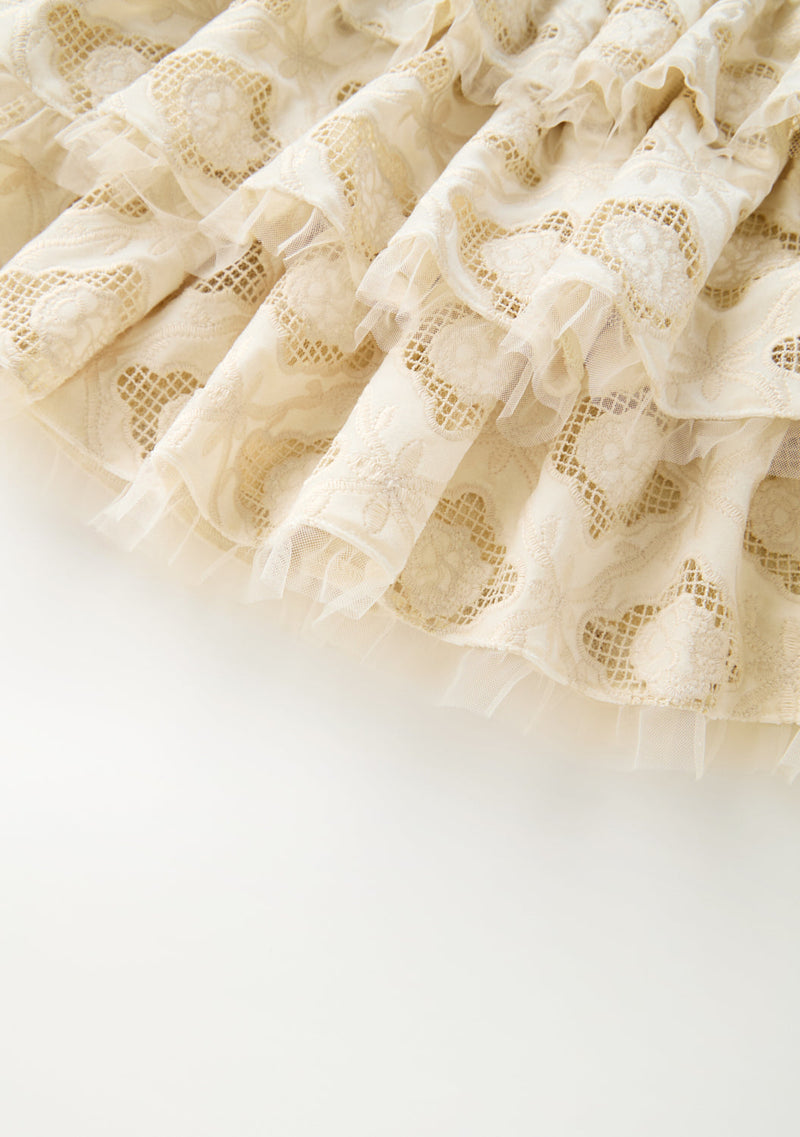 Ava Embroidered Mini Skirt