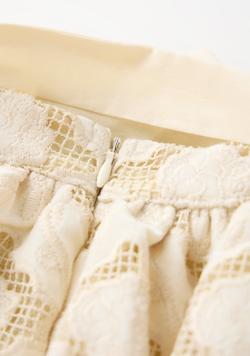 Ava Embroidered Mini Skirt