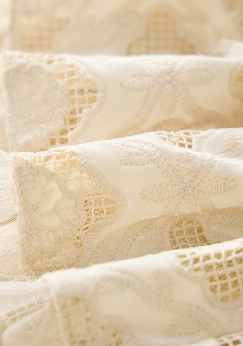 Ava Embroidered Mini Skirt