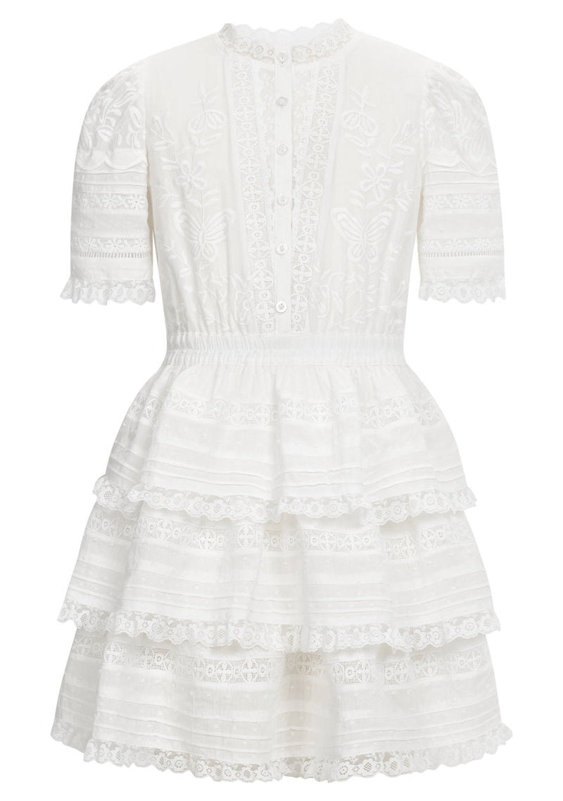 Betty Embroidered Mini Dress