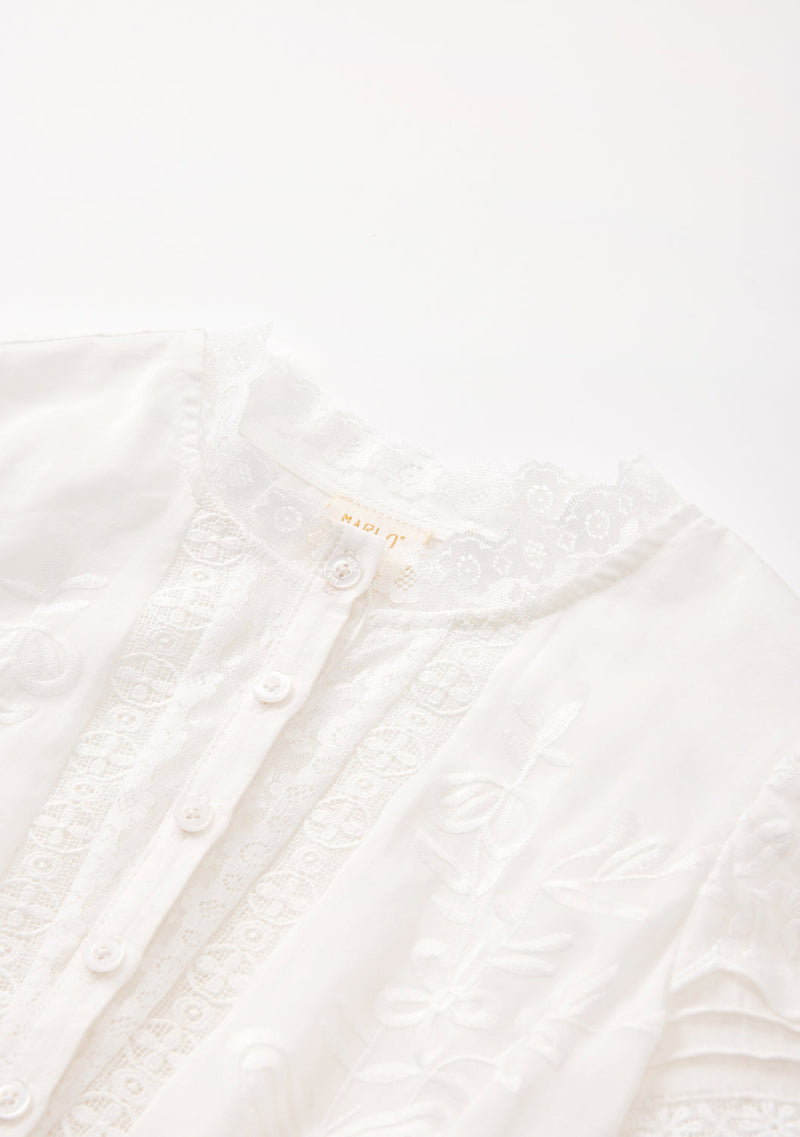 Betty Embroidered Mini Dress