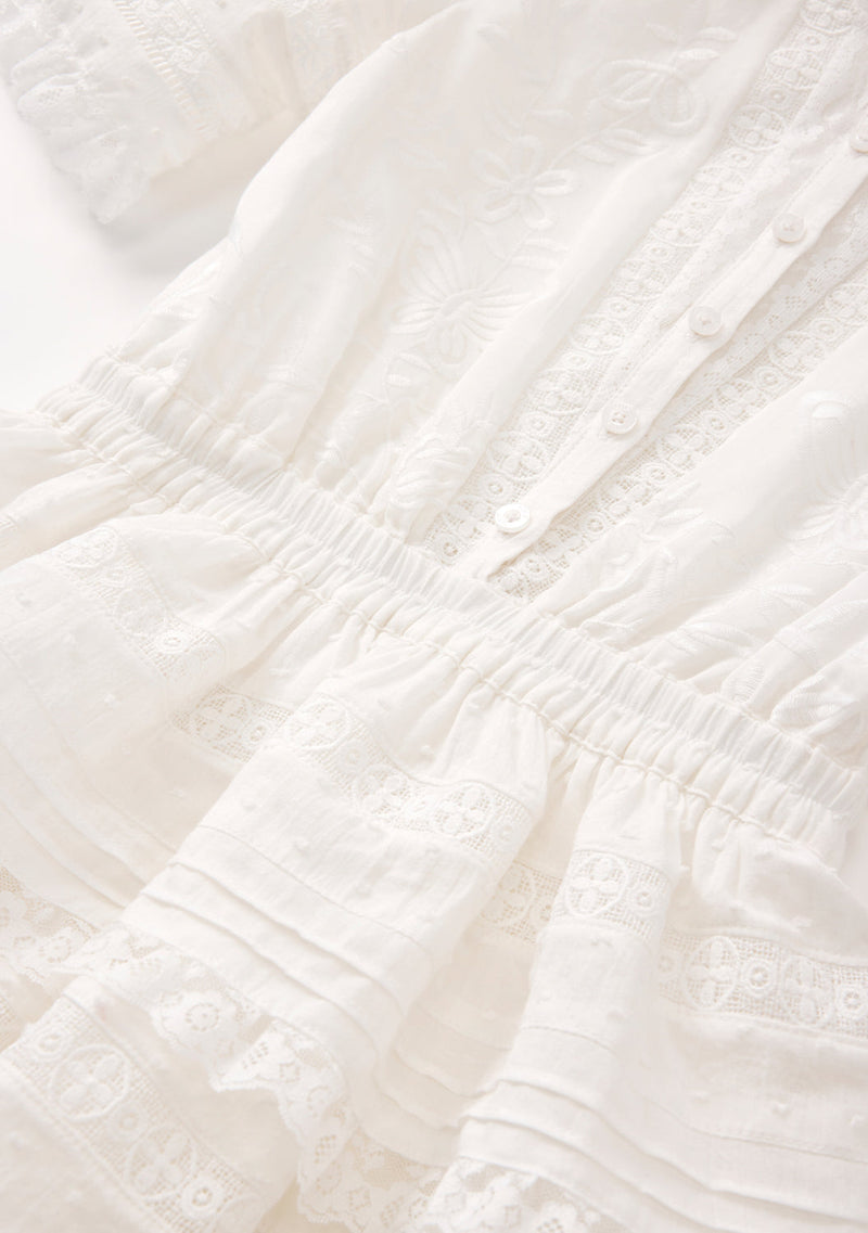 Betty Embroidered Mini Dress