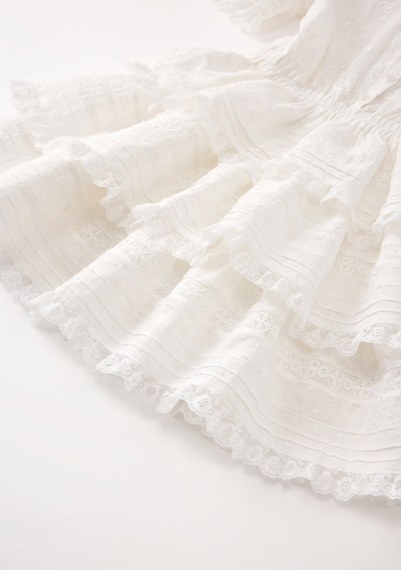 Betty Embroidered Mini Dress