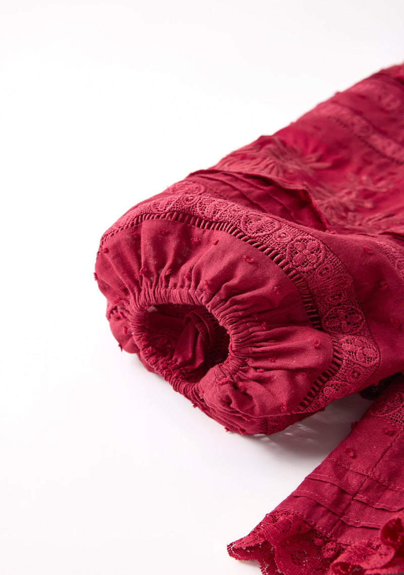 Betty Embroidered Sleeve Mini Dress