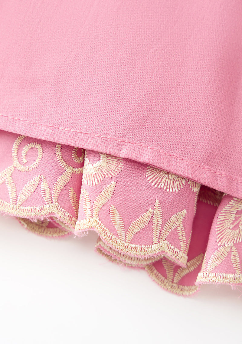 Charm Embroidered Mini Dress