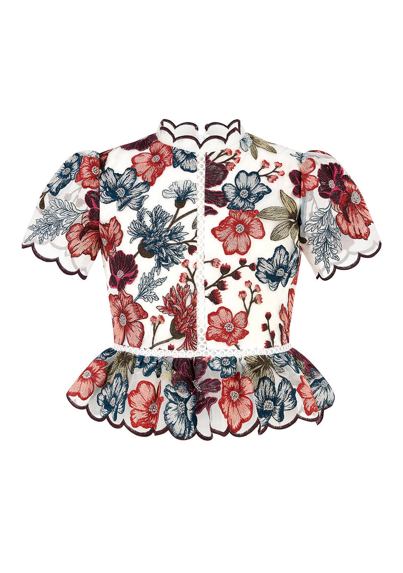 Elana Embroidered Top