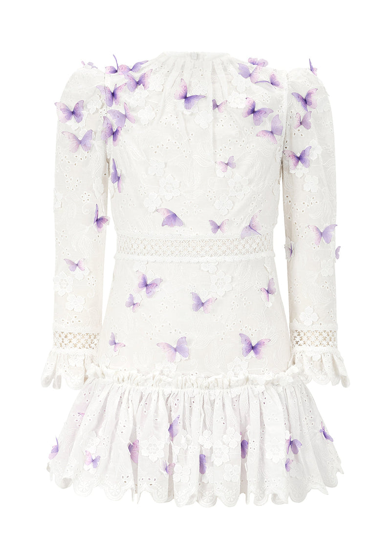 Eve Butterfly Sleeve Mini Dress