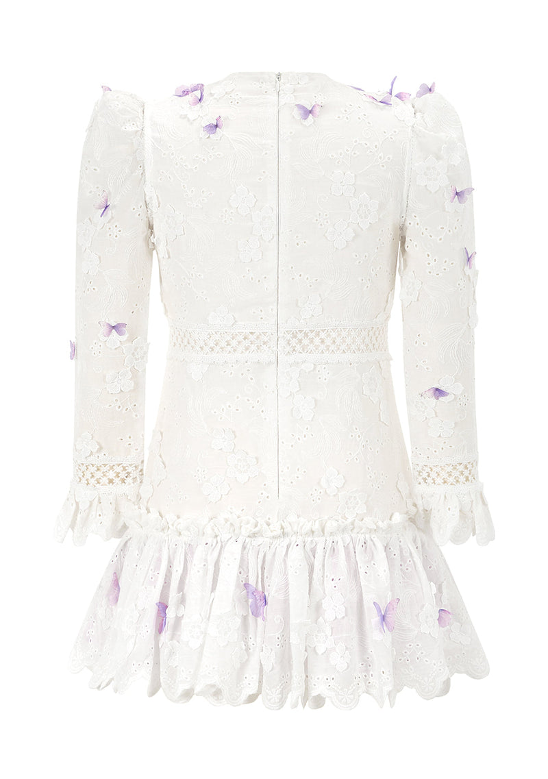 Eve Butterfly Sleeve Mini Dress