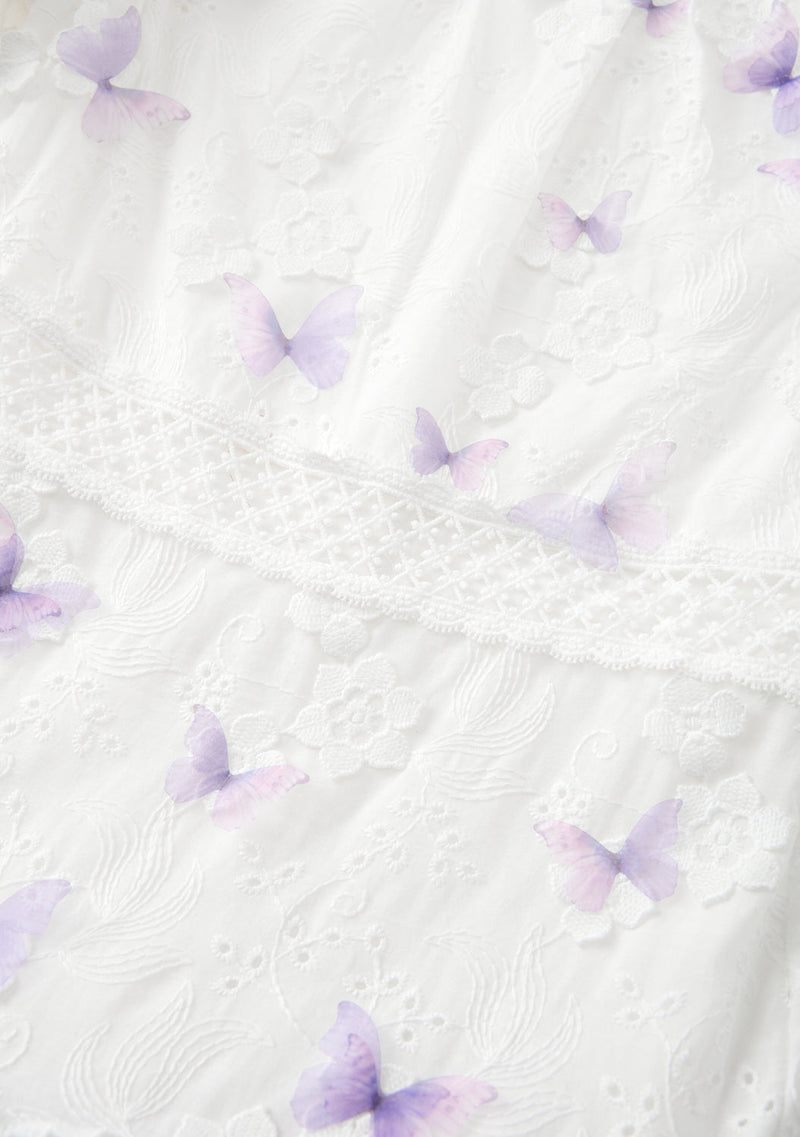 Eve Butterfly Sleeve Mini Dress