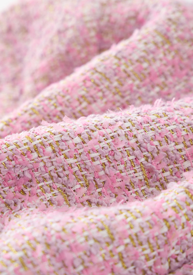 Glimmer Tweed Cape Dress