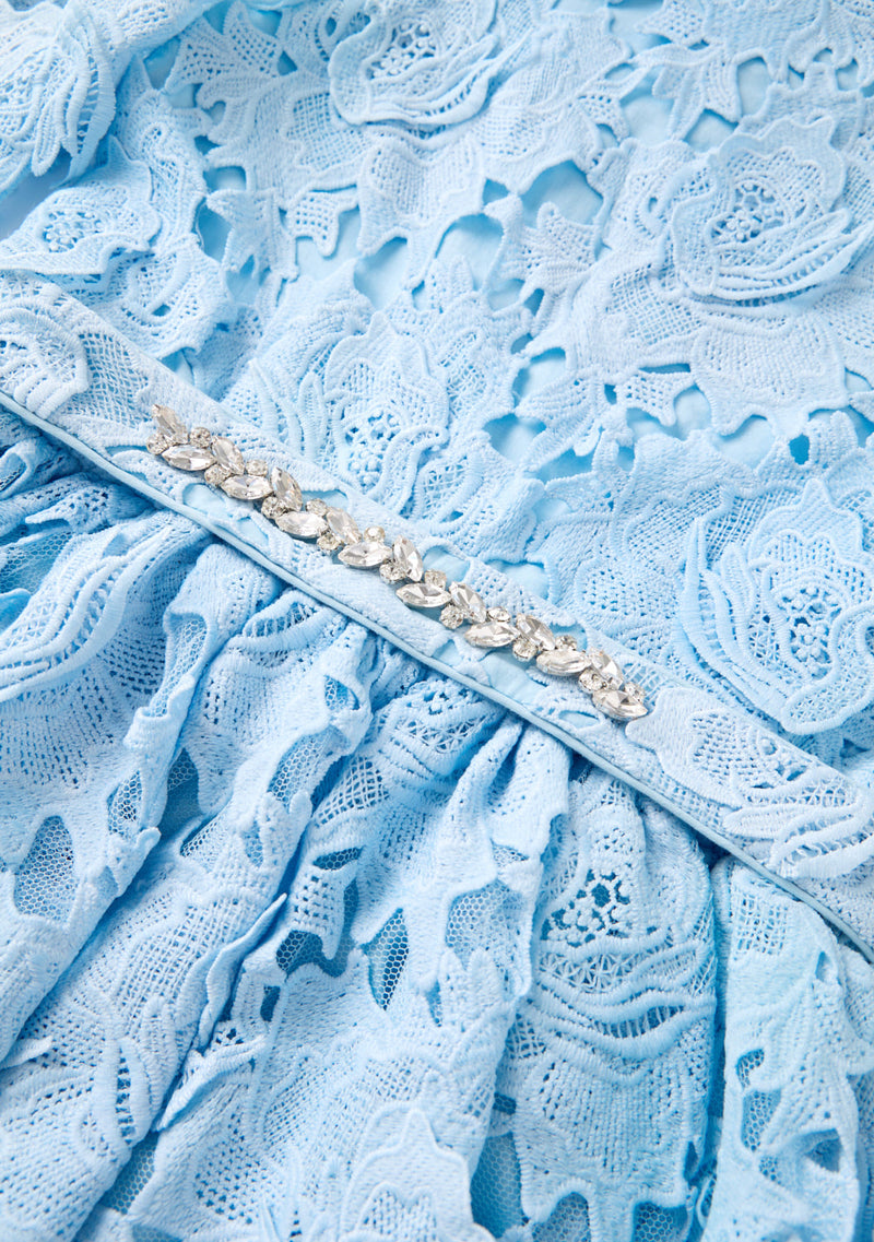 Judy Embroidered Mini Dress