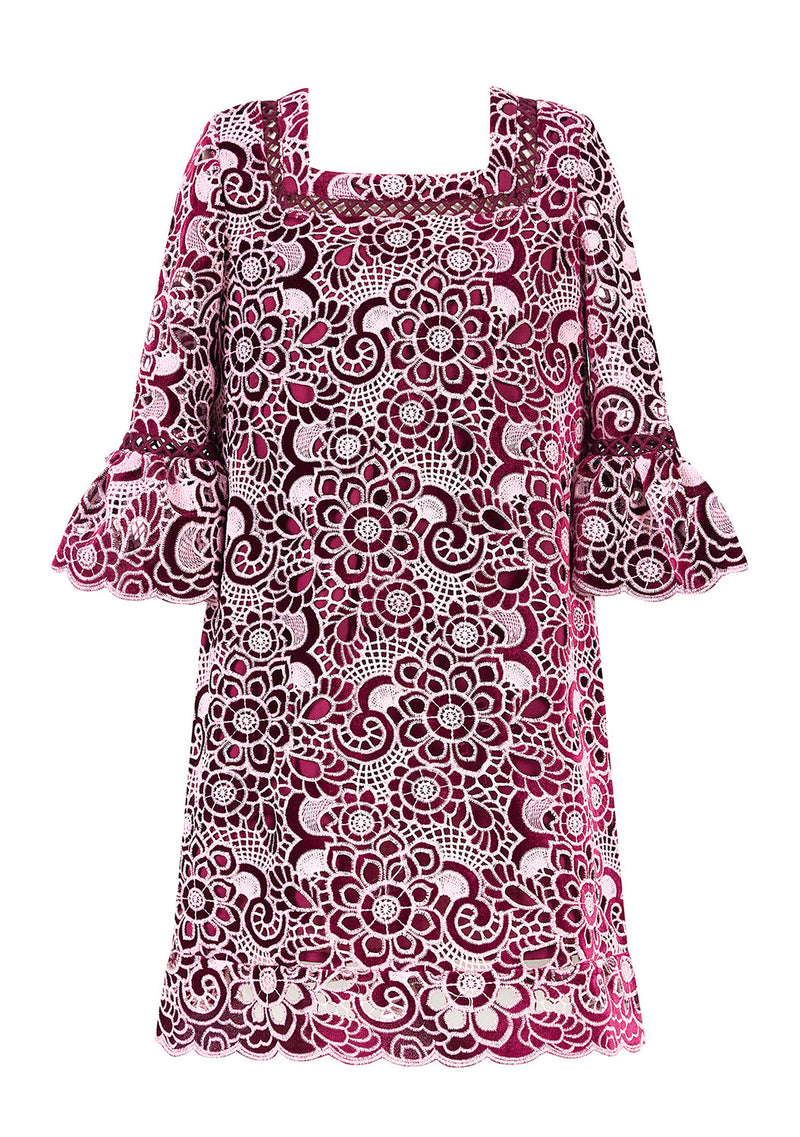 Libby Embroidered Mini Dress