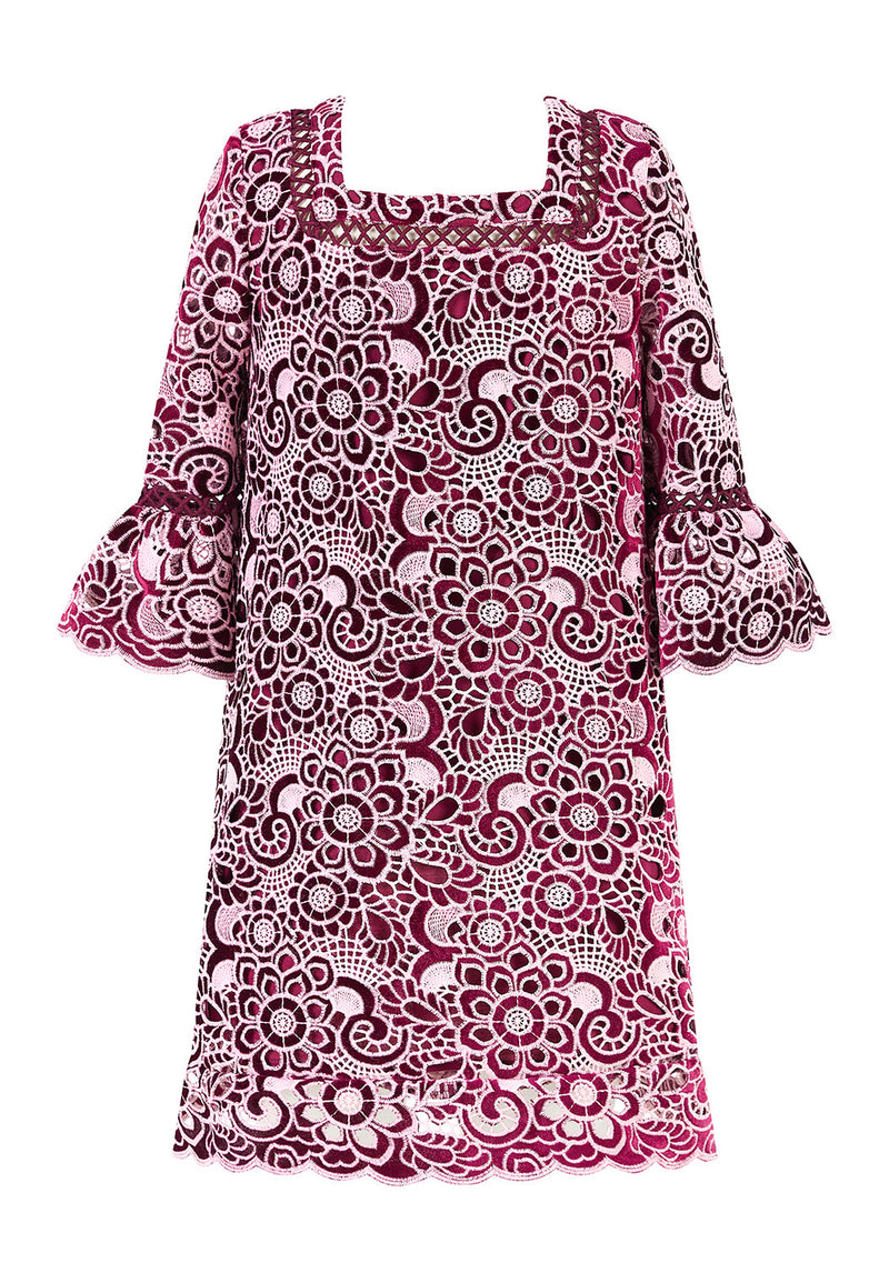 Libby Embroidered Mini Dress