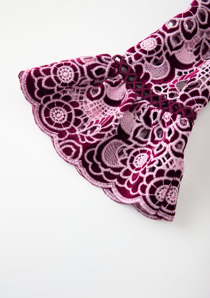 Libby Embroidered Mini Dress