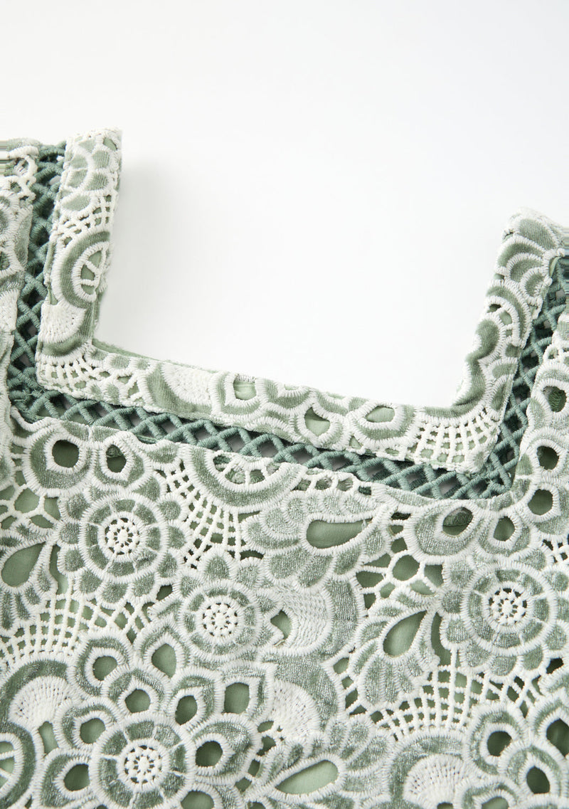 Libby Embroidered Mini Dress