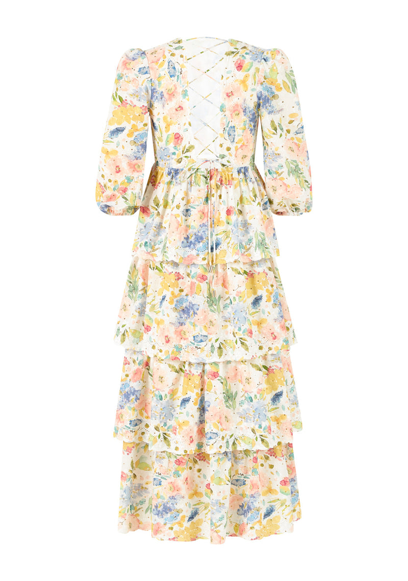 Lina Embroidered Maxi Dress