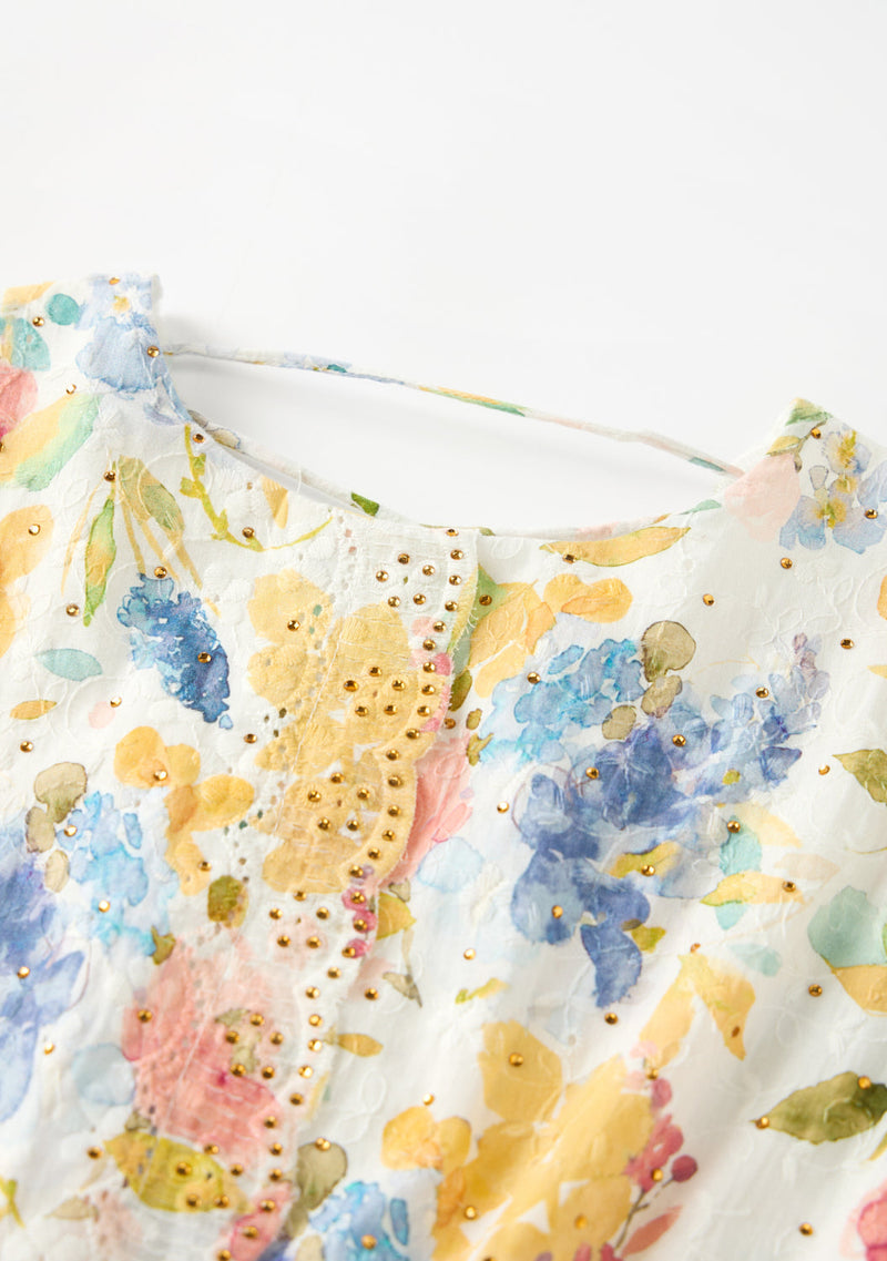 Lina Embroidered Maxi Dress