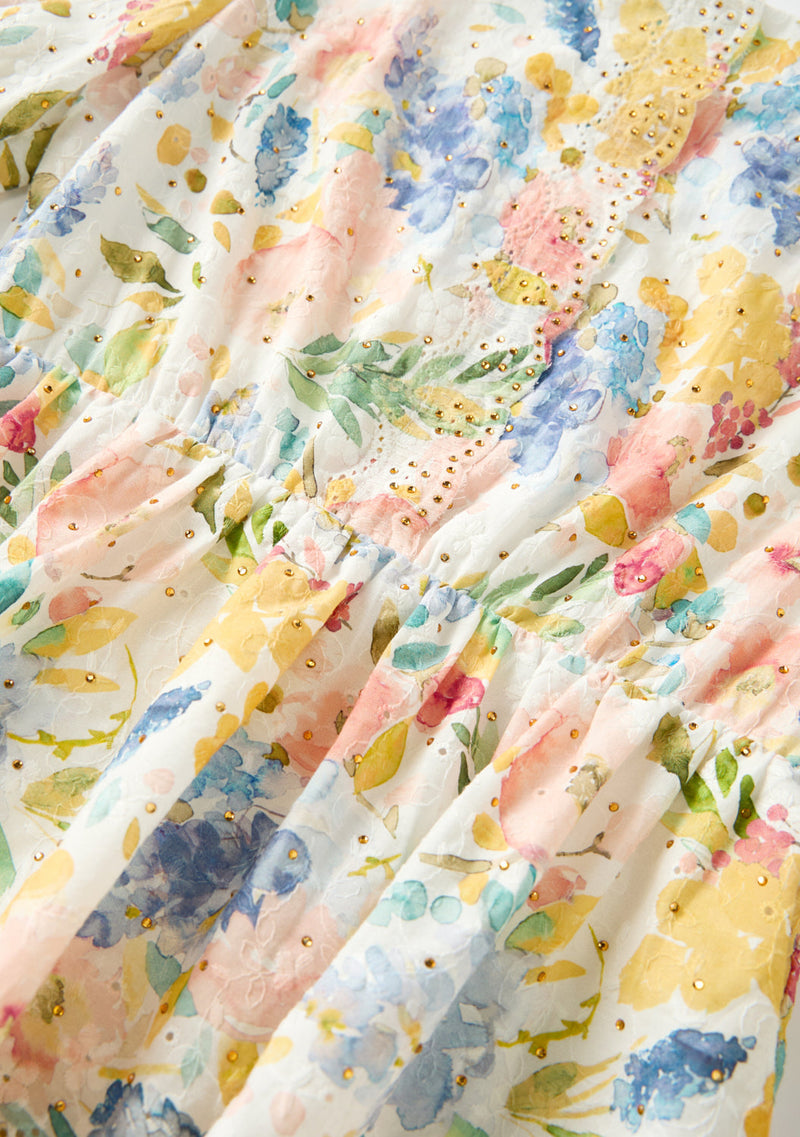 Lina Embroidered Maxi Dress