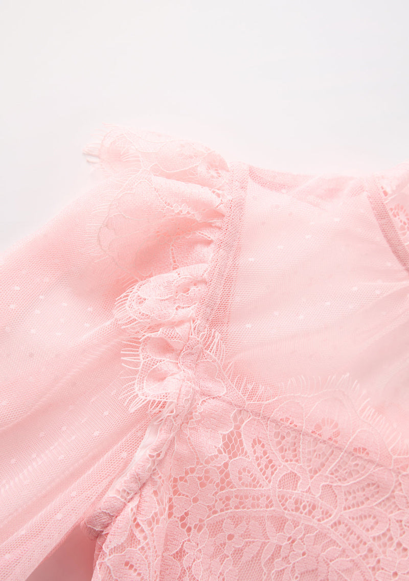 Madilynn Lace Sleeve Mini Dress