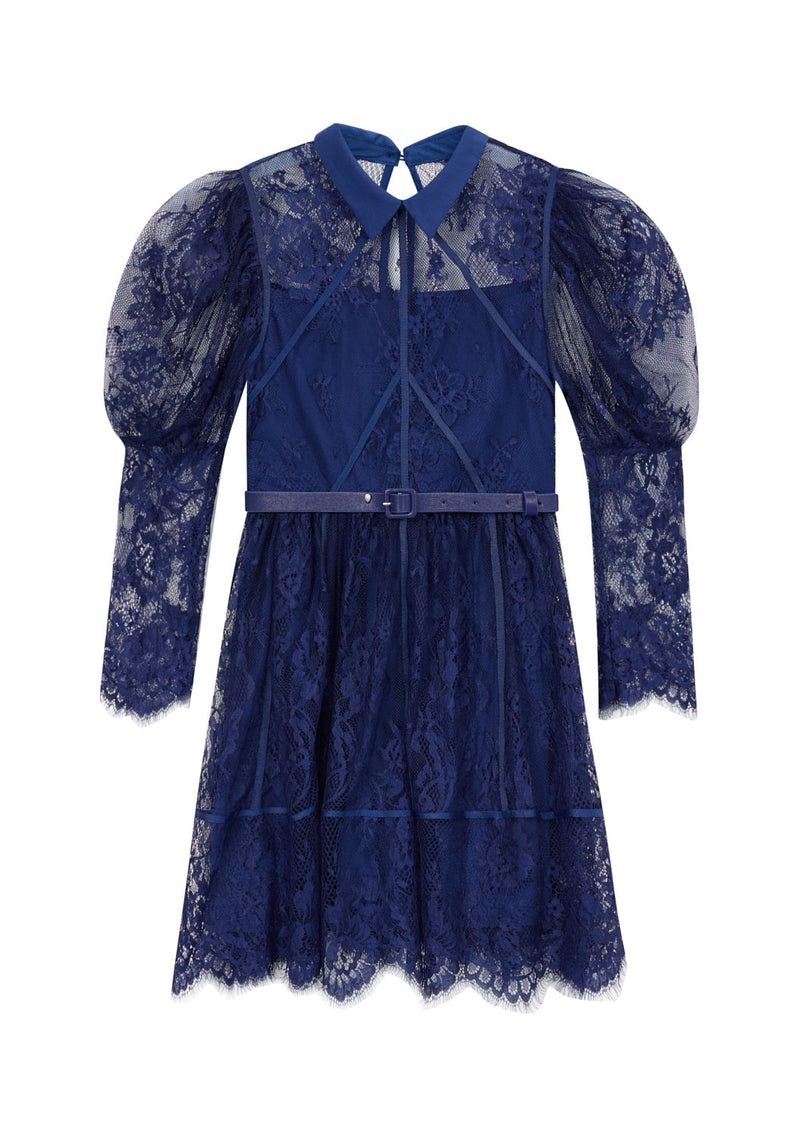 Monroe Lace Sleeve Mini Dress