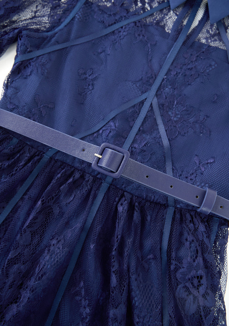 Monroe Lace Sleeve Mini Dress