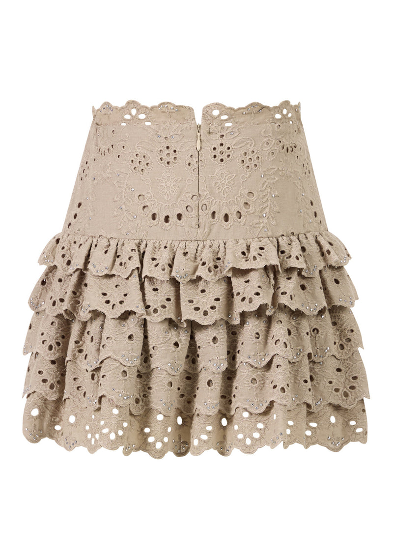 Ottilie Embroidered Mini Skirt