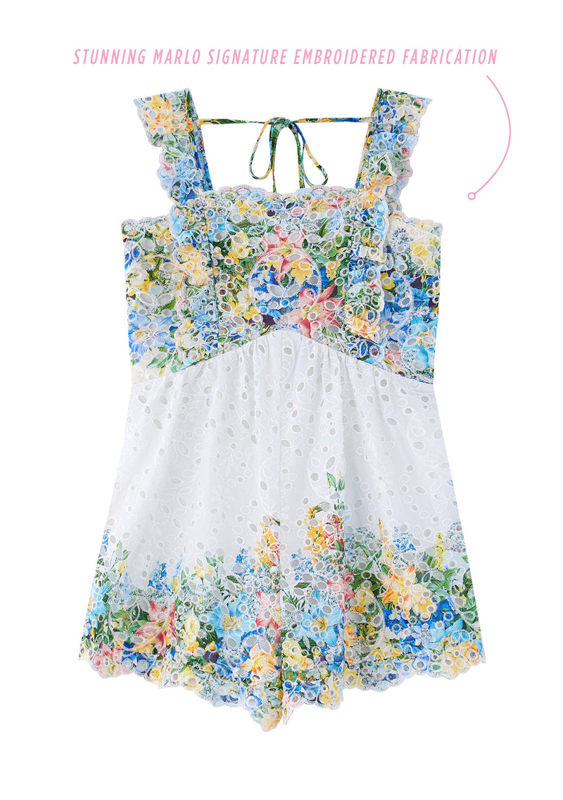 Serenity Embroidered Romper