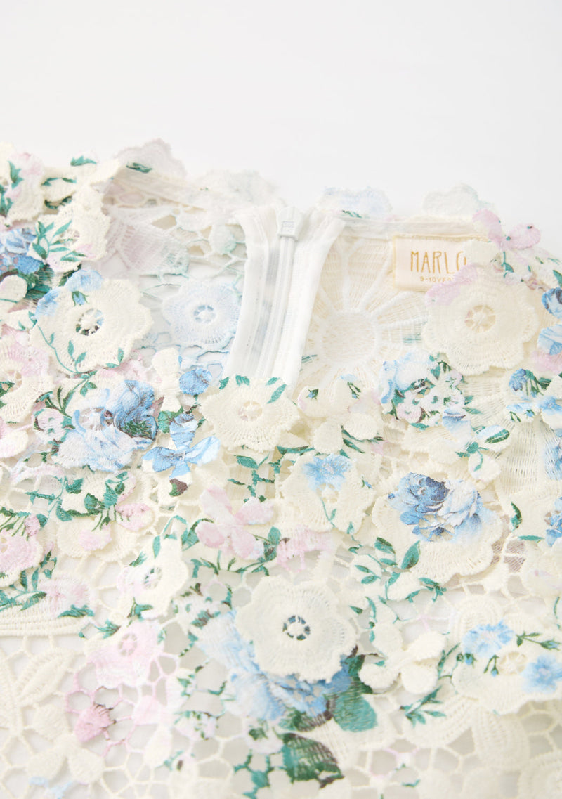 Rita Embroidered Mini Dress