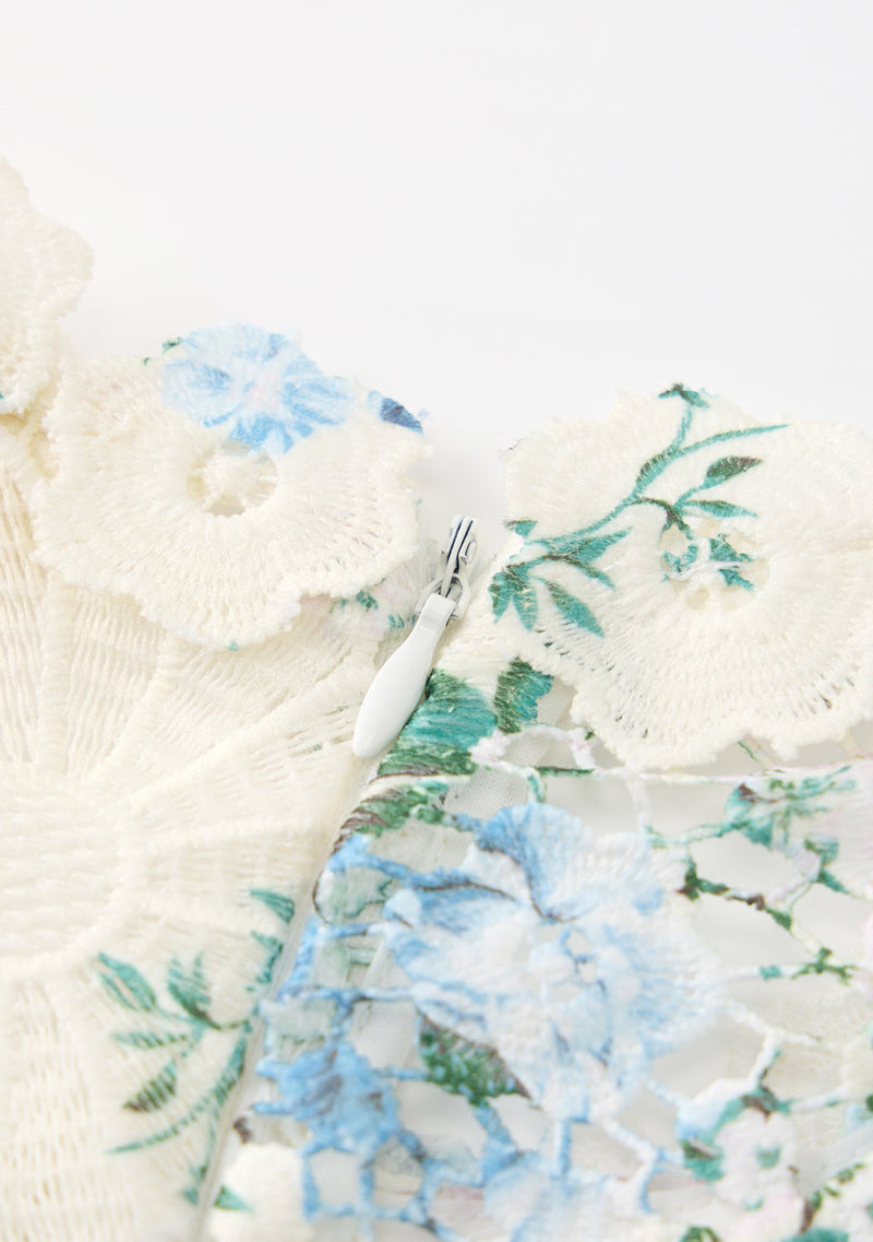 Rita Embroidered Mini Dress